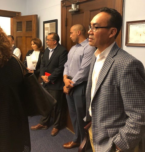 Bautista meeting with with Representative Joaquin Castro