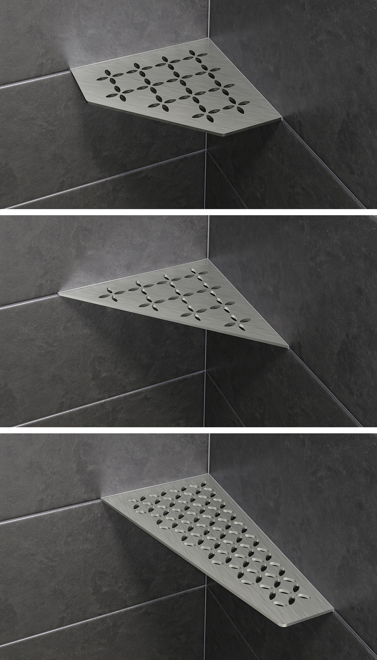 stainless steel shower corner shelves