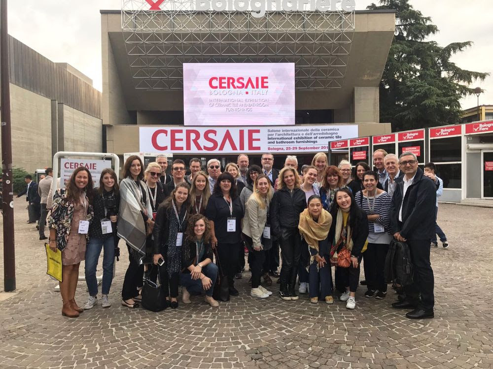 Journalists and architects at Cersaie
