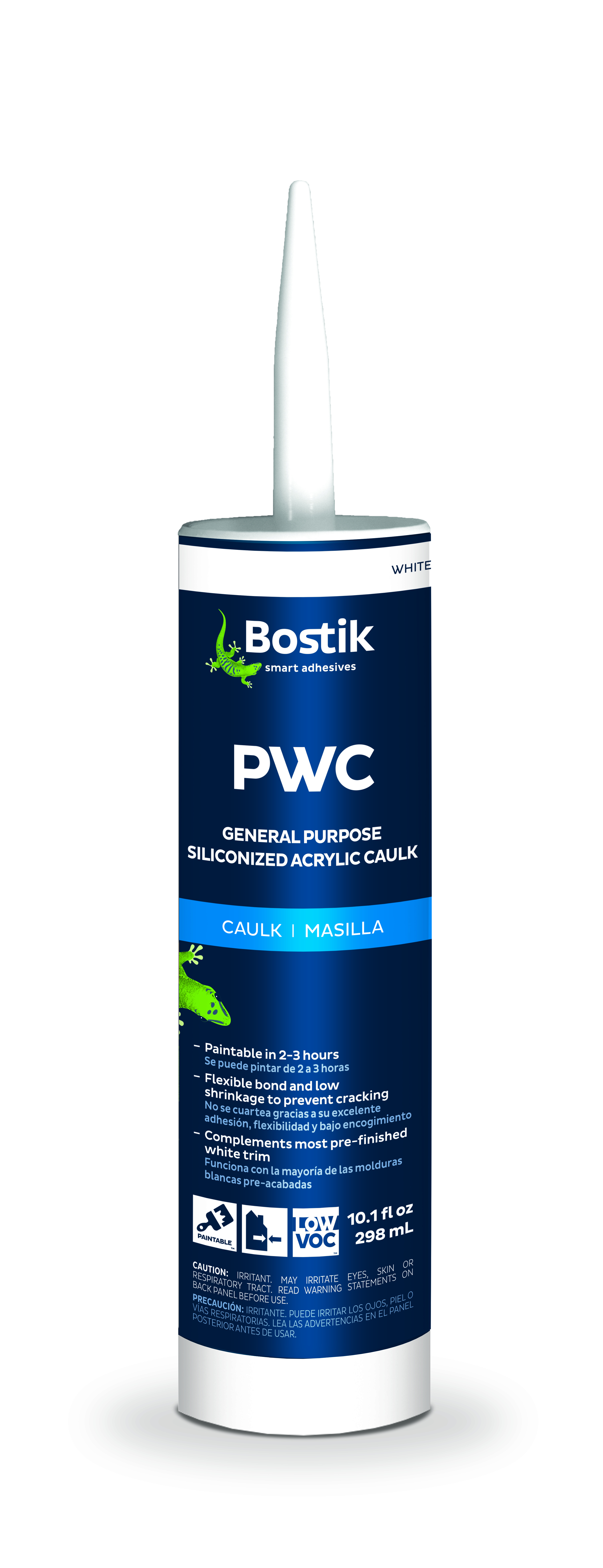 Bostik PWC acrylic caulk.