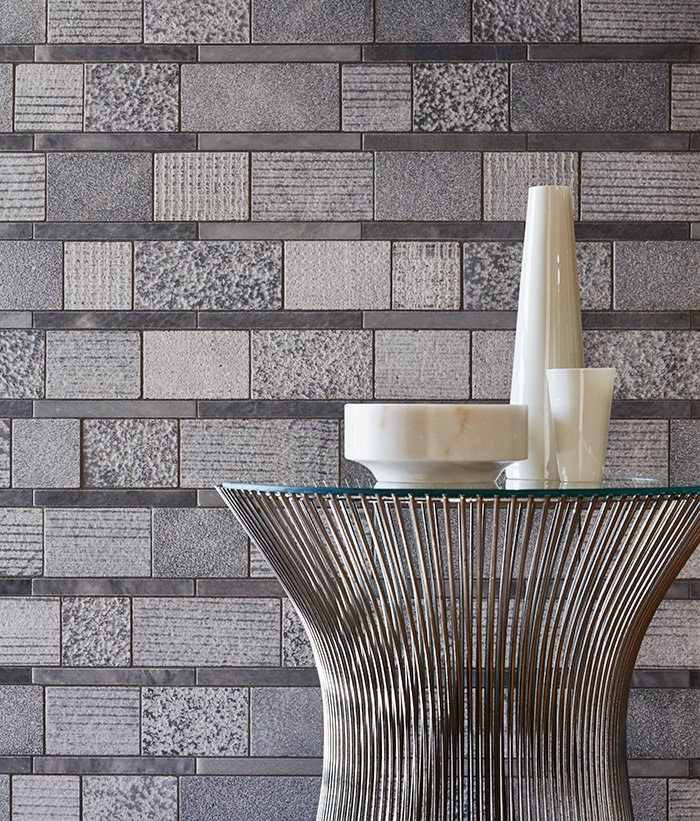 Walker Zanger textured tile wall