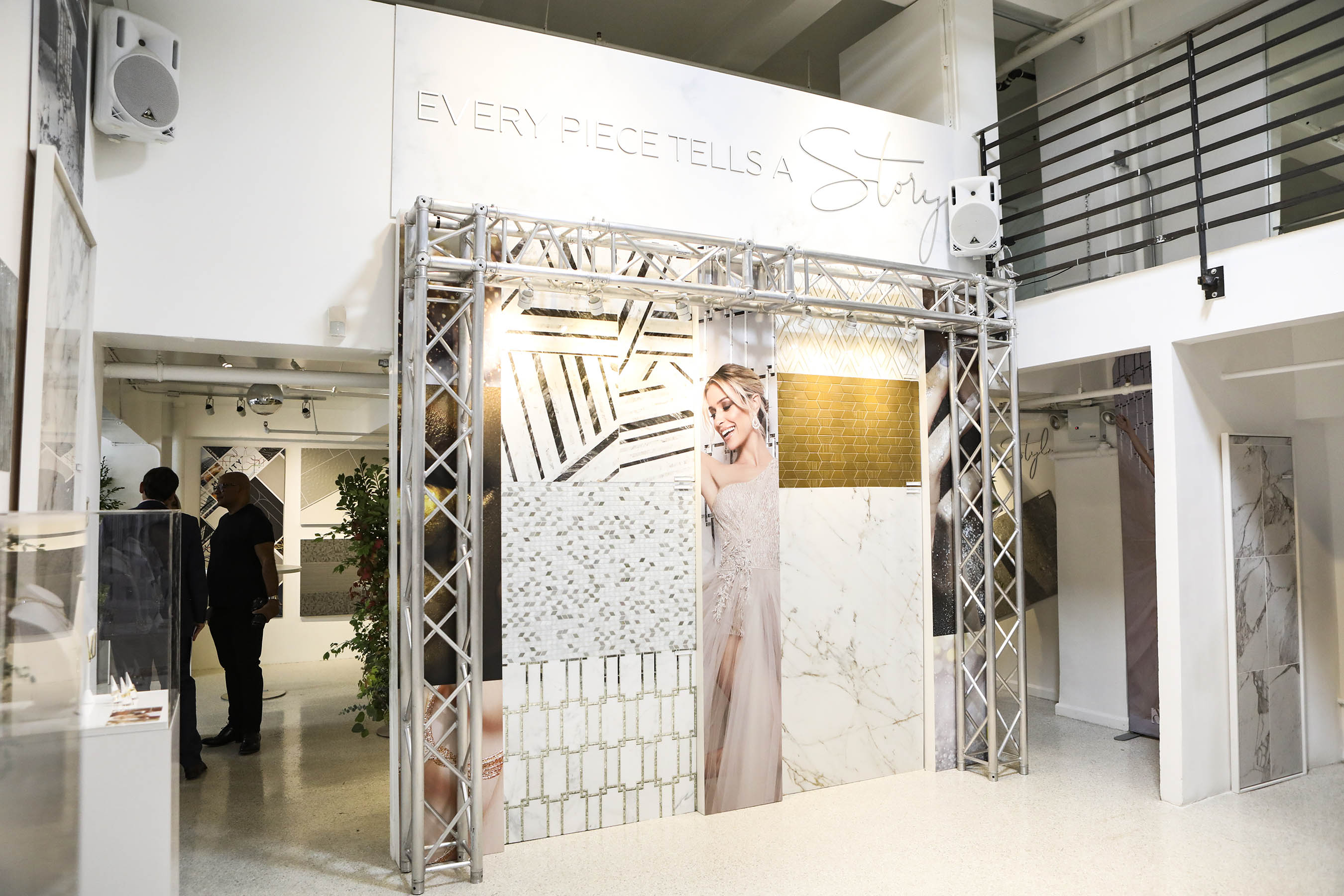 Daltile product wall at New York Fashion Week