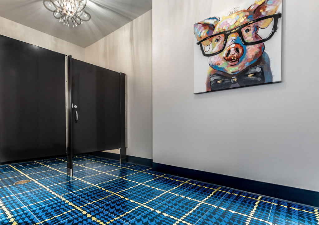 Imagine Tile's Brit-Themed Colorful Plaid Floor Tile Featured in